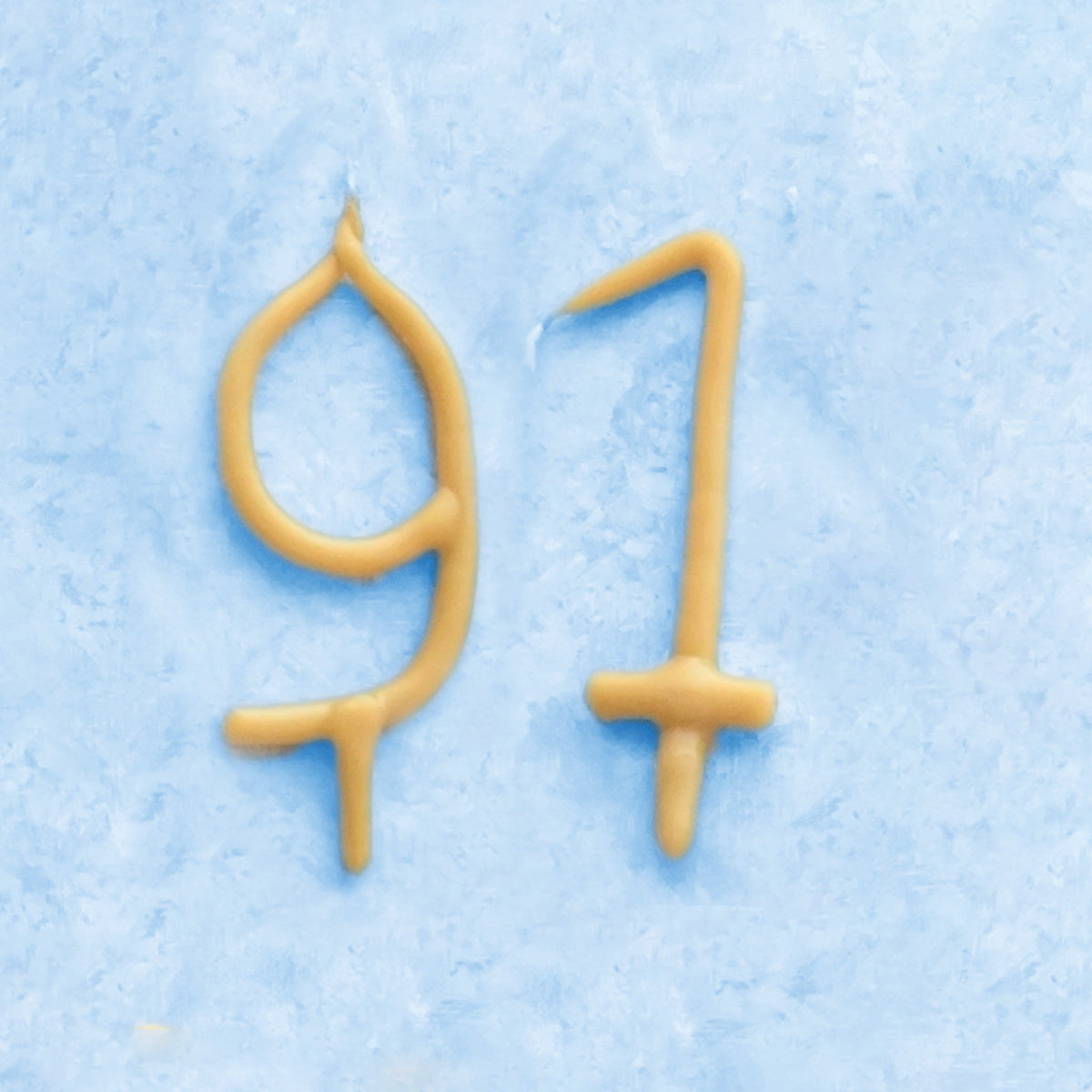 Handmade Number Birthday Beeswax Candles