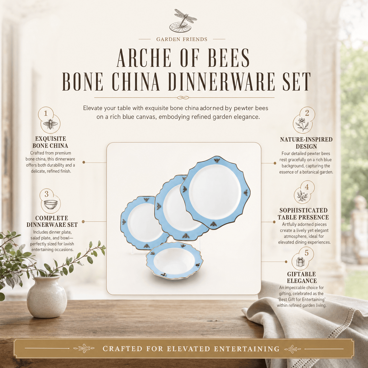 Bone China Arche of Bee Dinnerware
