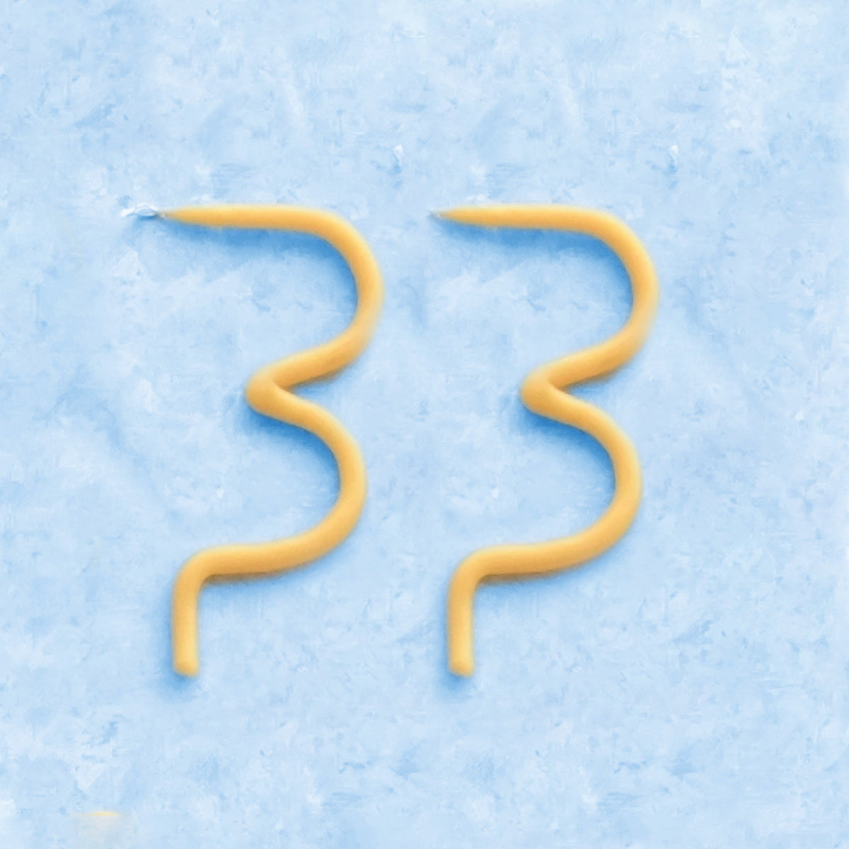 Handmade Number Birthday Beeswax Candles