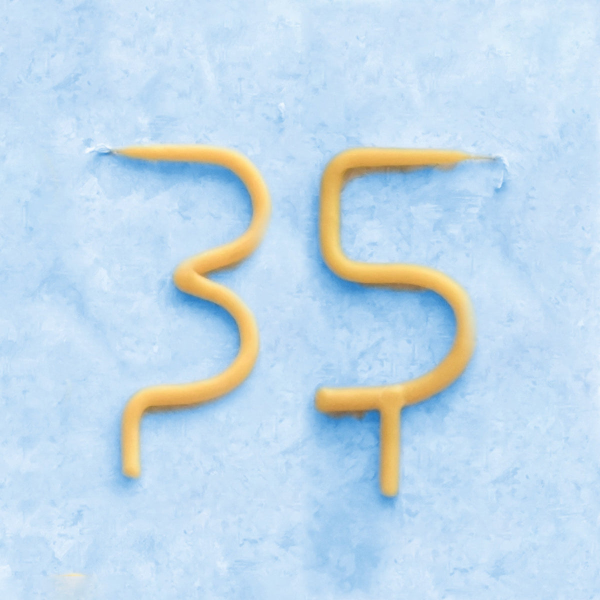 Handmade Number Birthday Beeswax Candles