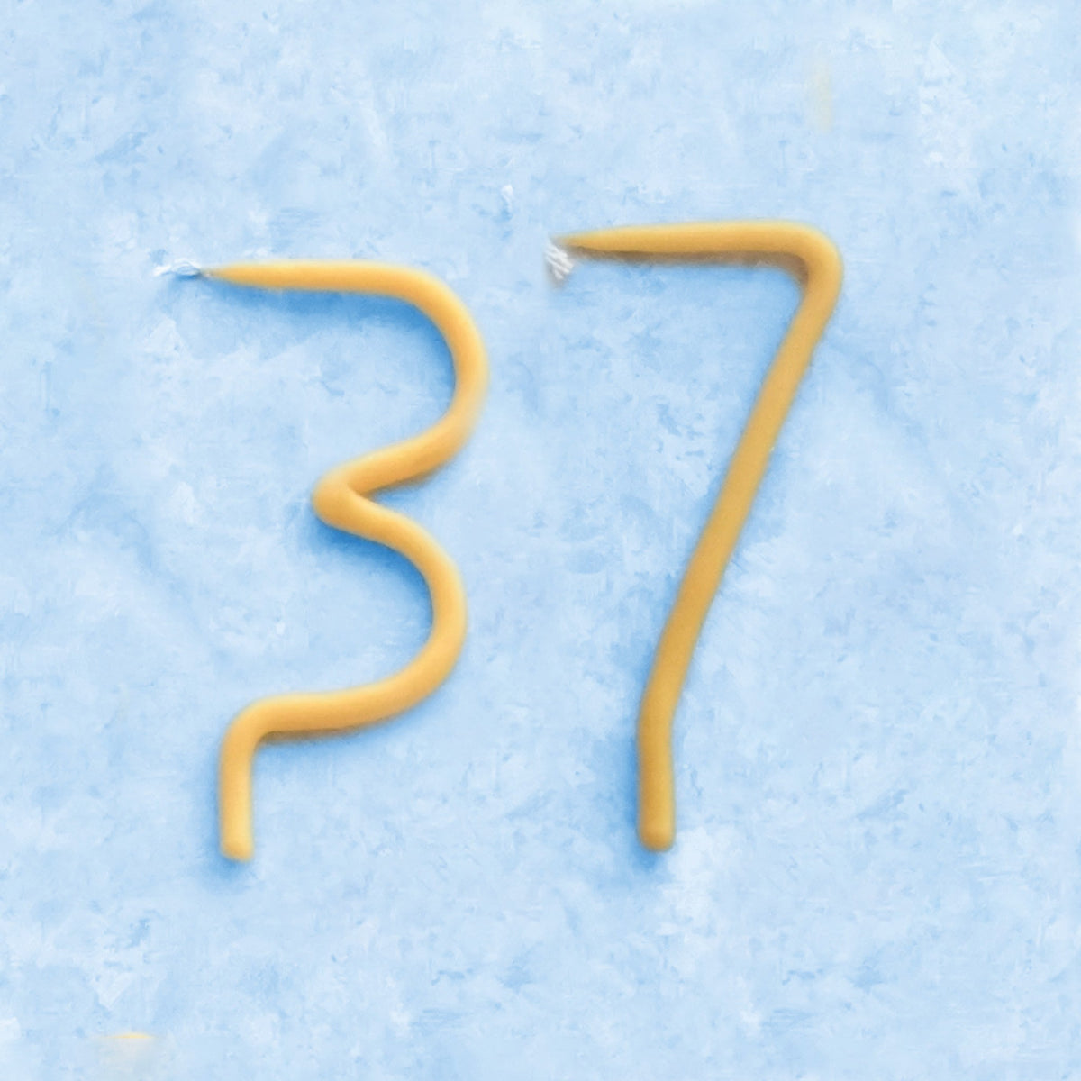 Handmade Number Birthday Beeswax Candles