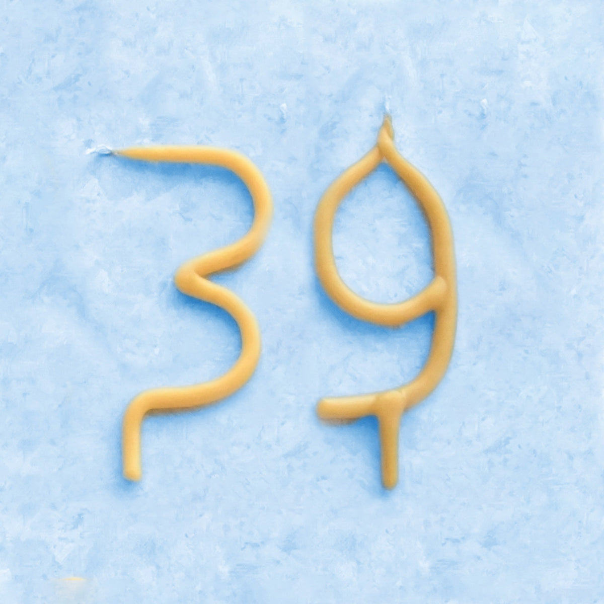 Handmade Number Birthday Beeswax Candles