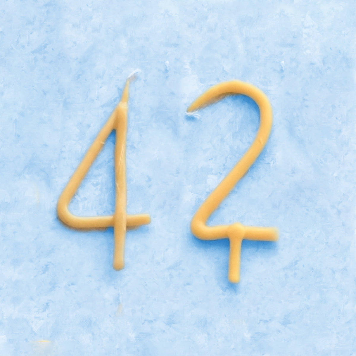 Handmade Number Birthday Beeswax Candles
