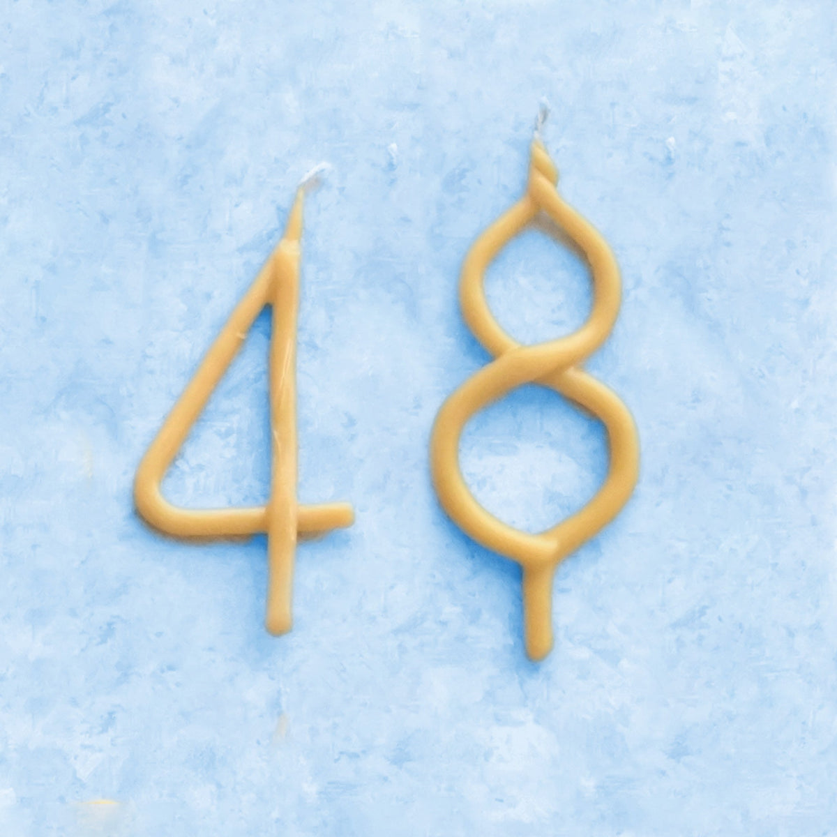 Handmade Number Birthday Beeswax Candles