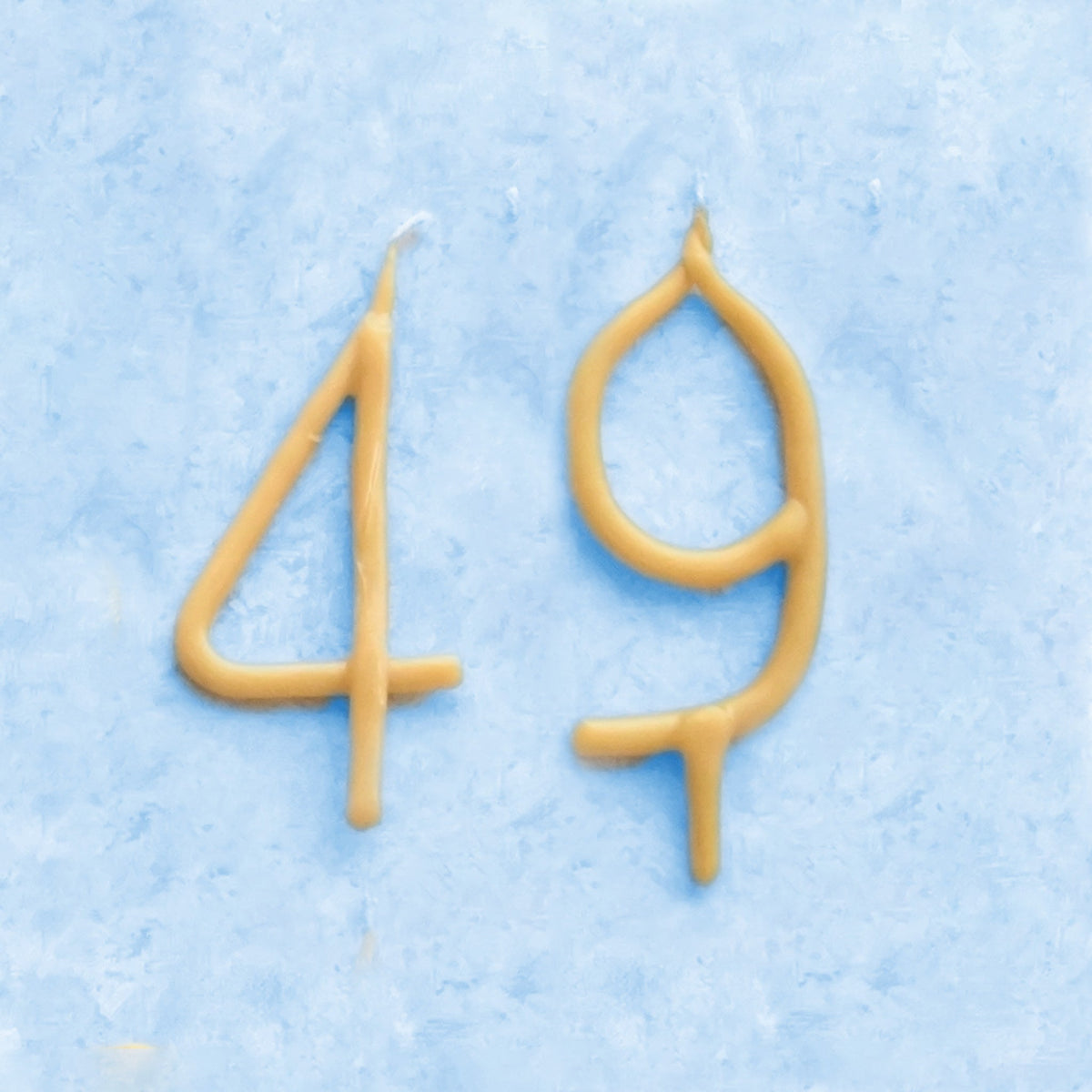 Handmade Number Birthday Beeswax Candles