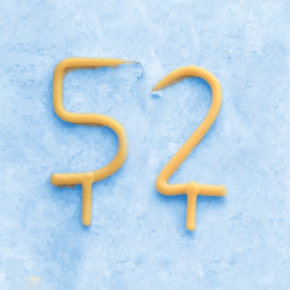 Handmade Number Birthday Beeswax Candles