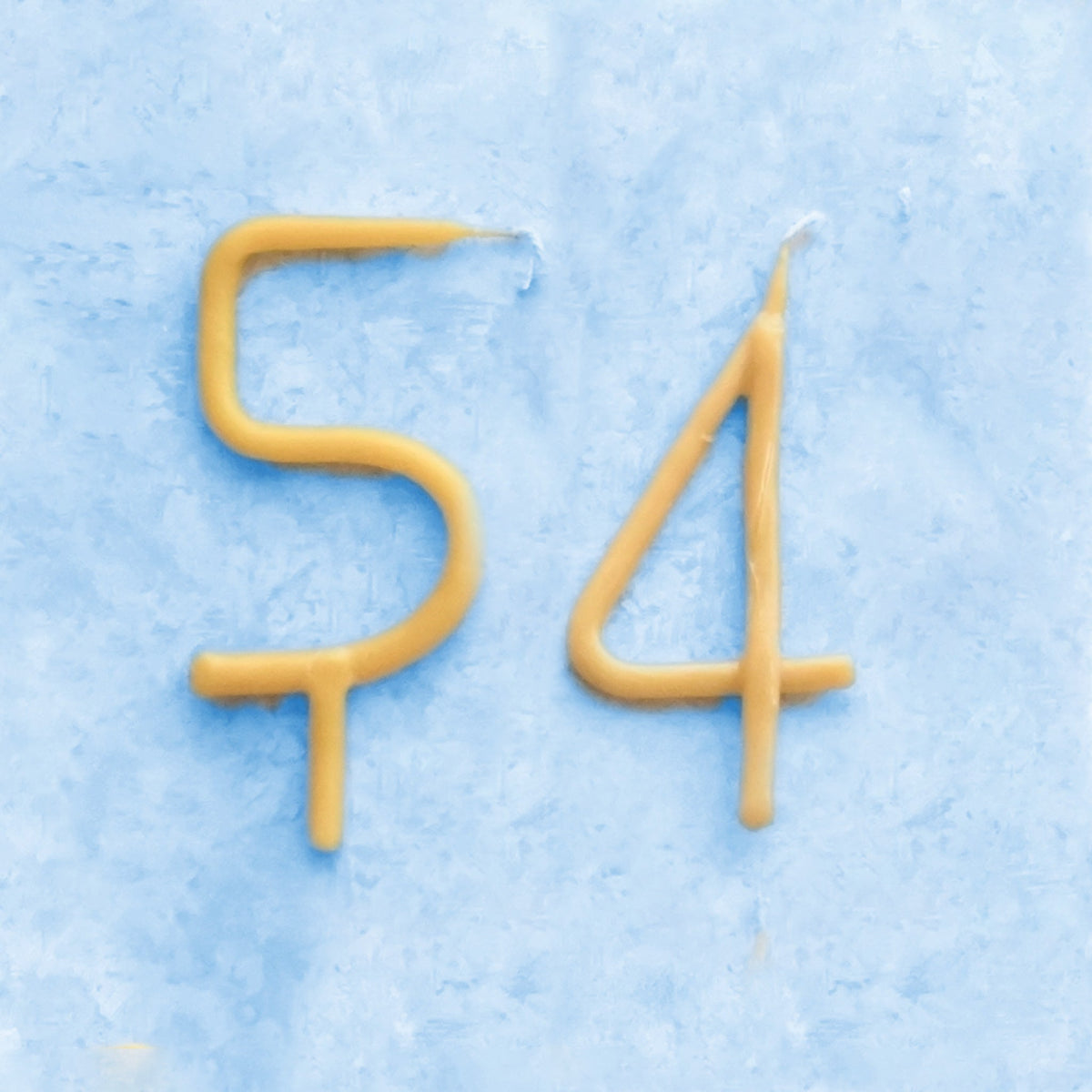 Handmade Number Birthday Beeswax Candles