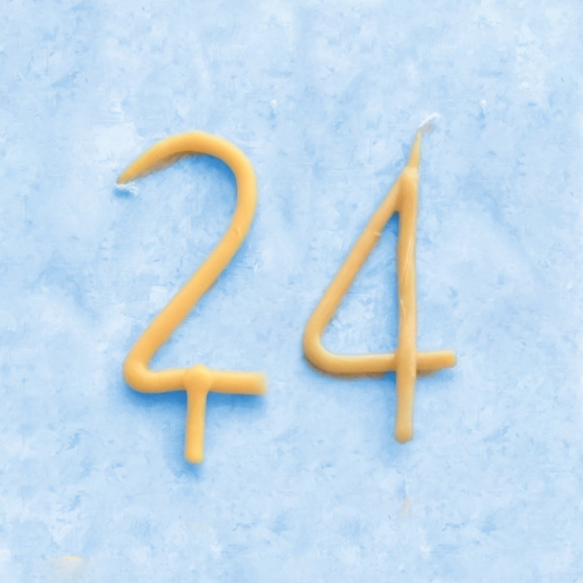 Handmade Number Birthday Beeswax Candles