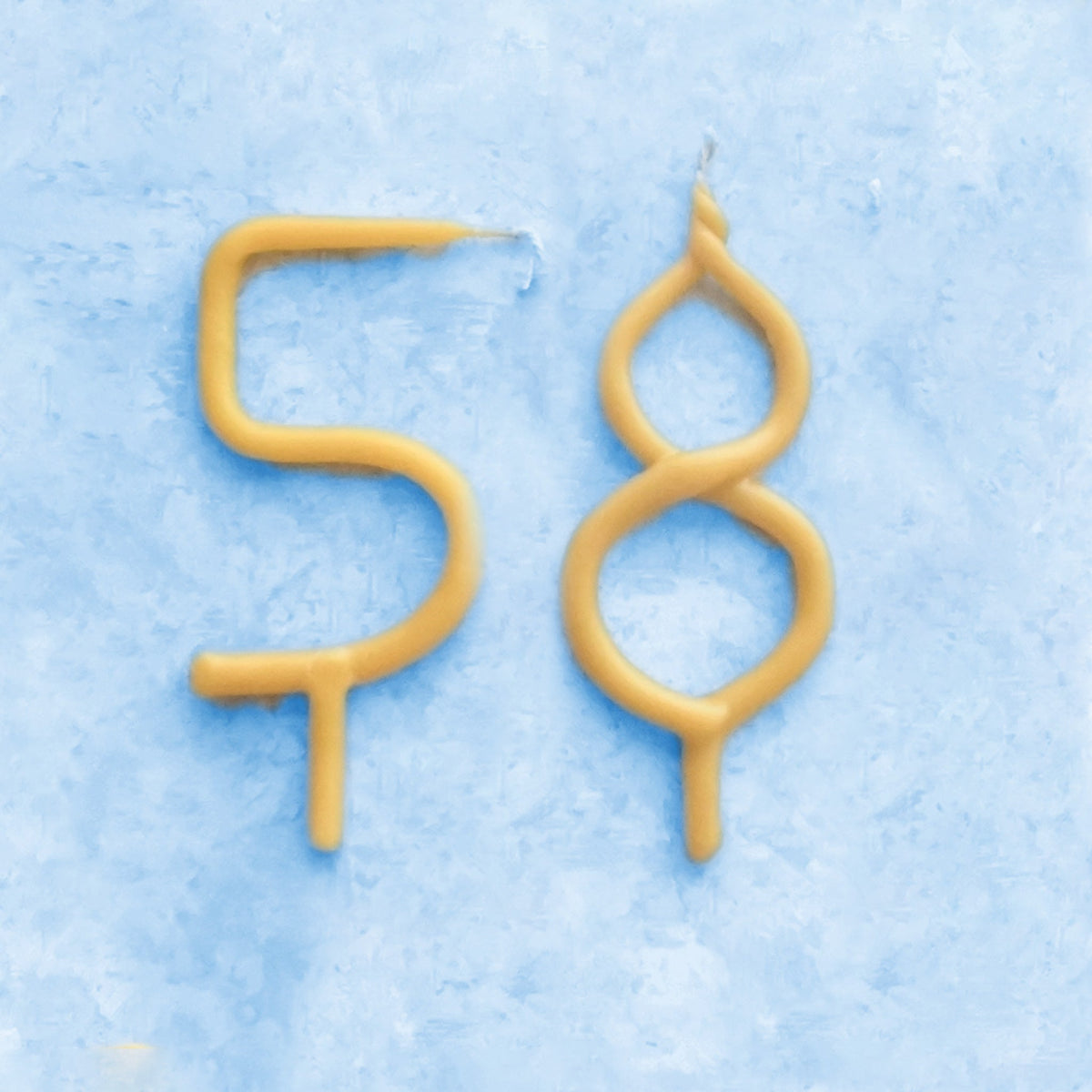 Handmade Number Birthday Beeswax Candles