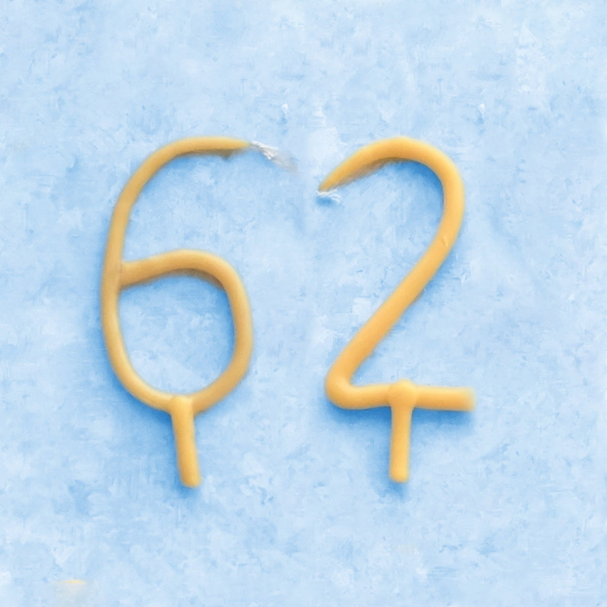 Handmade Number Birthday Beeswax Candles