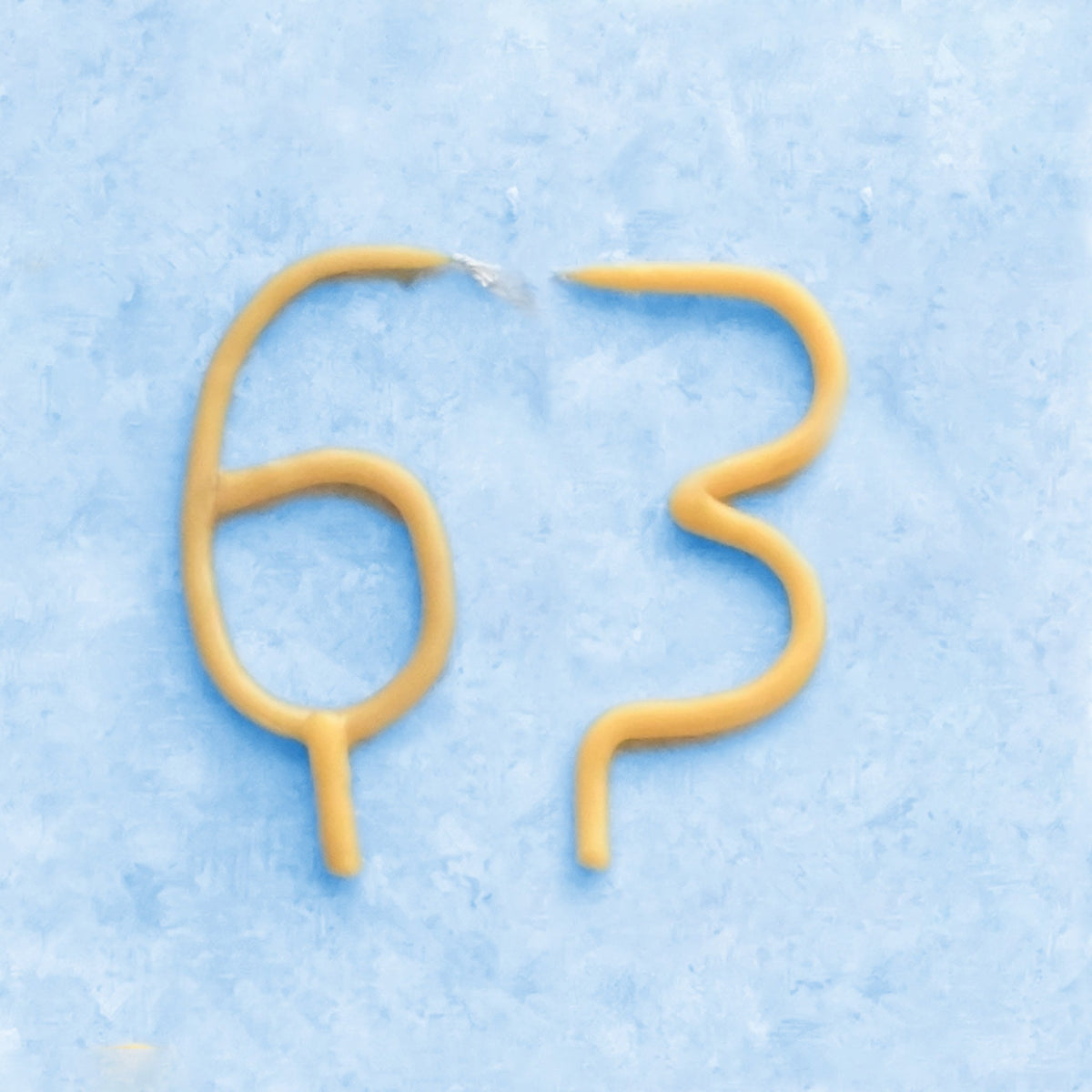 Handmade Number Birthday Beeswax Candles