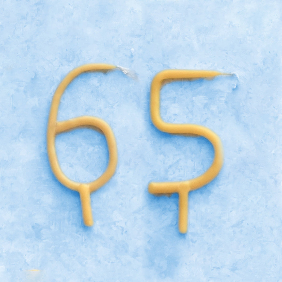 Handmade Number Birthday Beeswax Candles