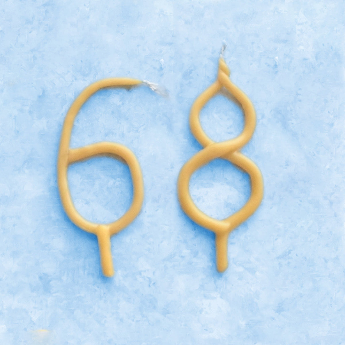 Handmade Number Birthday Beeswax Candles