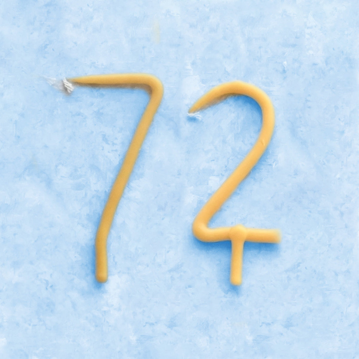 Handmade Number Birthday Beeswax Candles