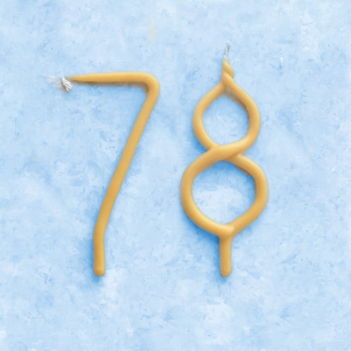 Handmade Number Birthday Beeswax Candles