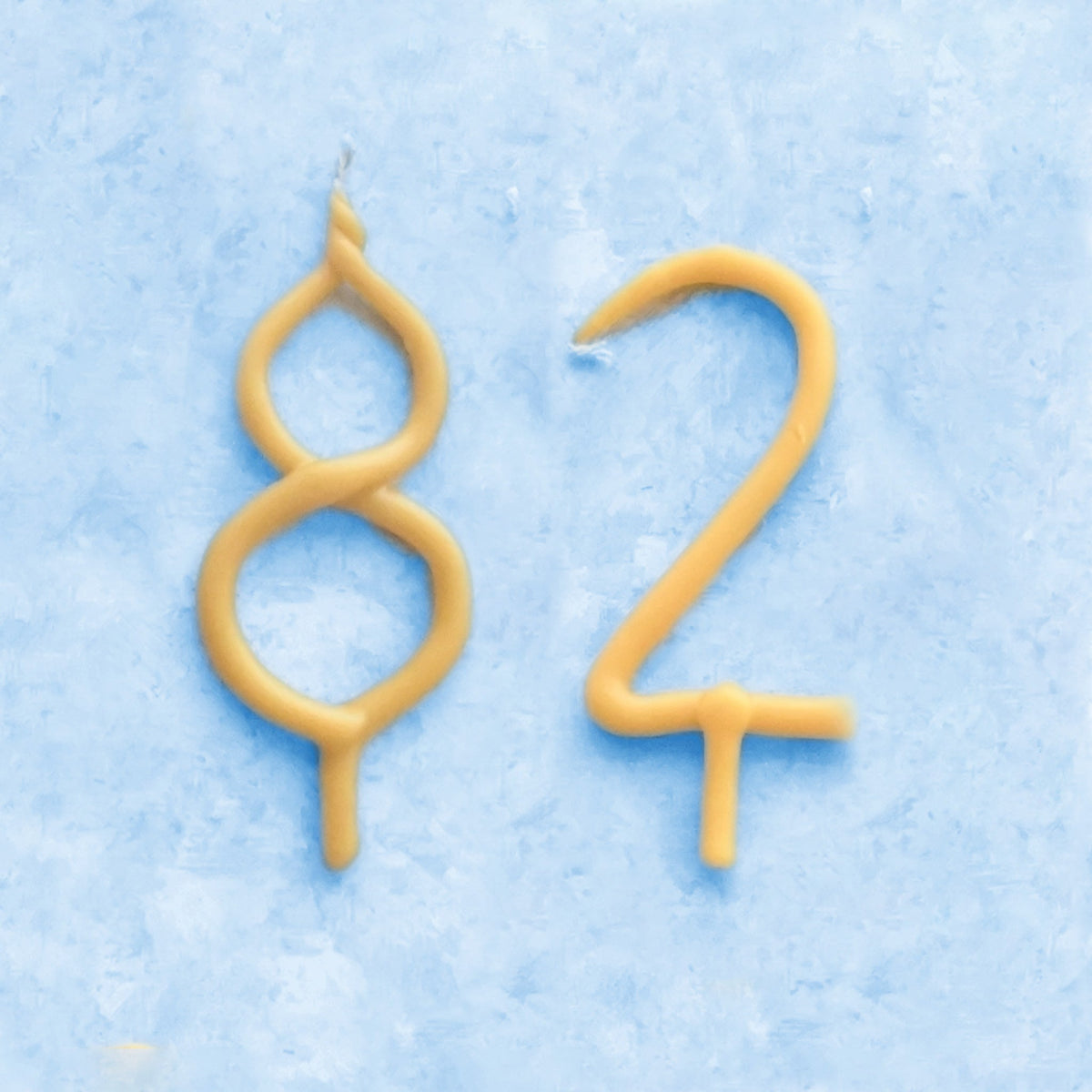 Handmade Number Birthday Beeswax Candles