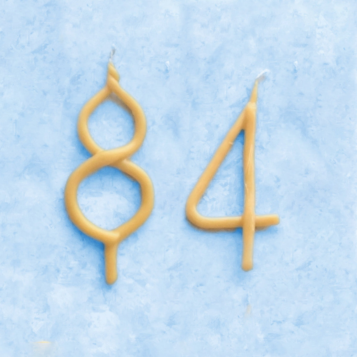 Handmade Number Birthday Beeswax Candles