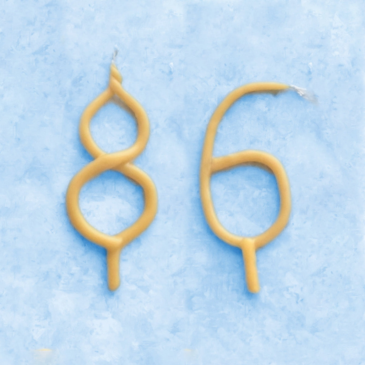 Handmade Number Birthday Beeswax Candles