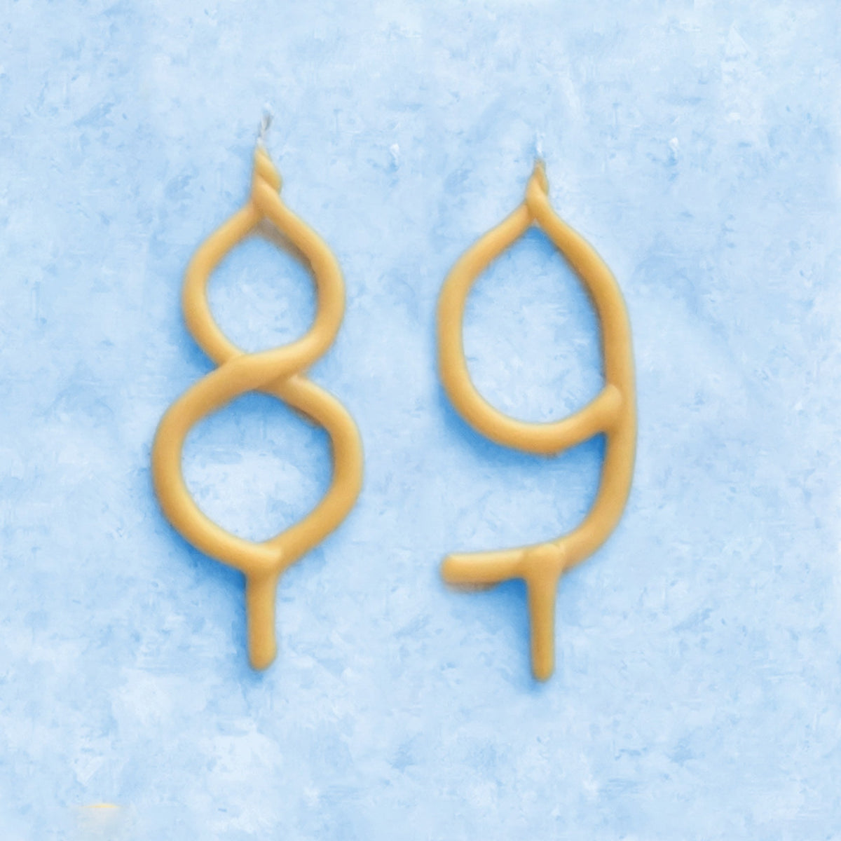 Handmade Number Birthday Beeswax Candles