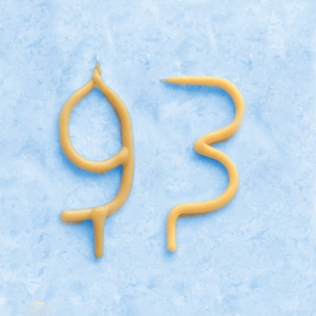 Handmade Number Birthday Beeswax Candles