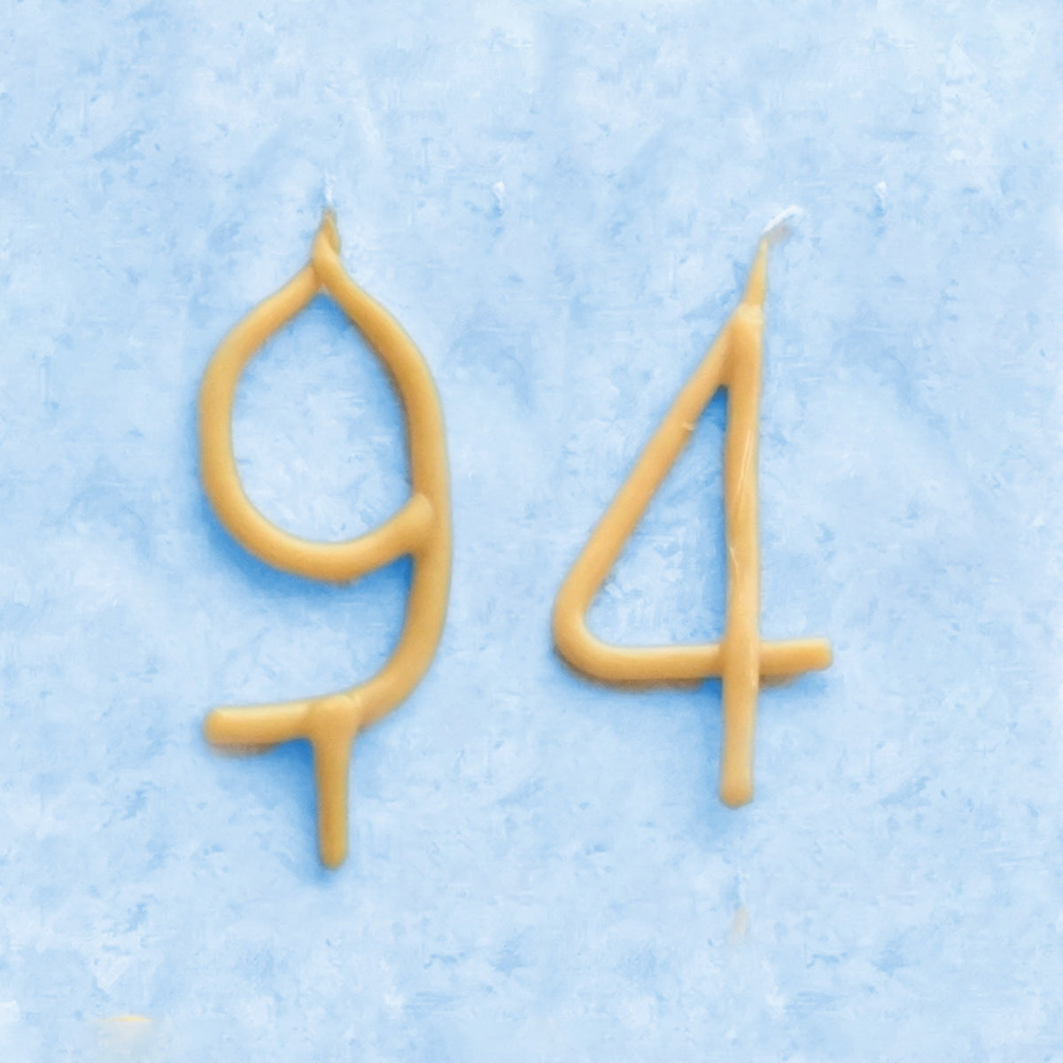 Handmade Number Birthday Beeswax Candles