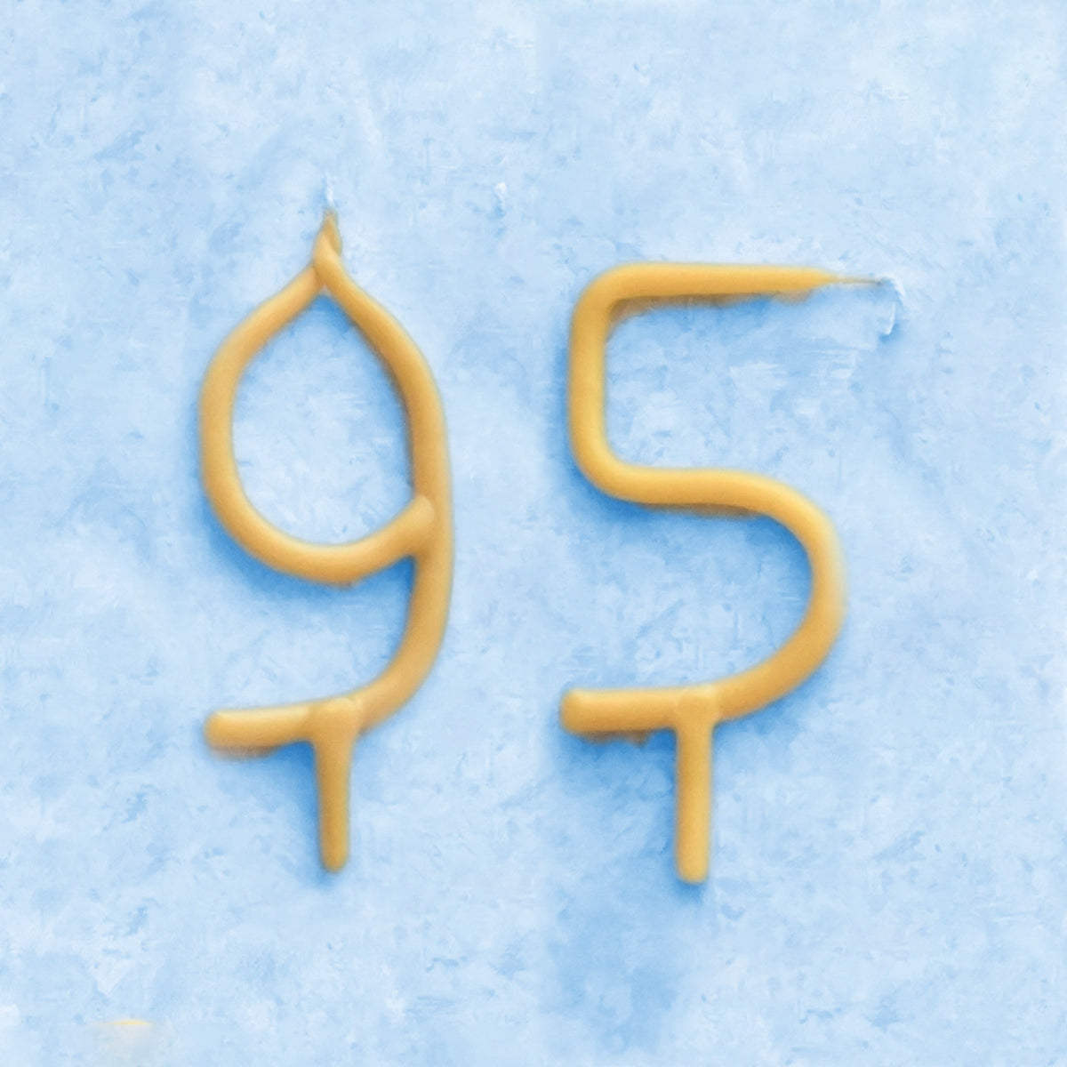Handmade Number Birthday Beeswax Candles