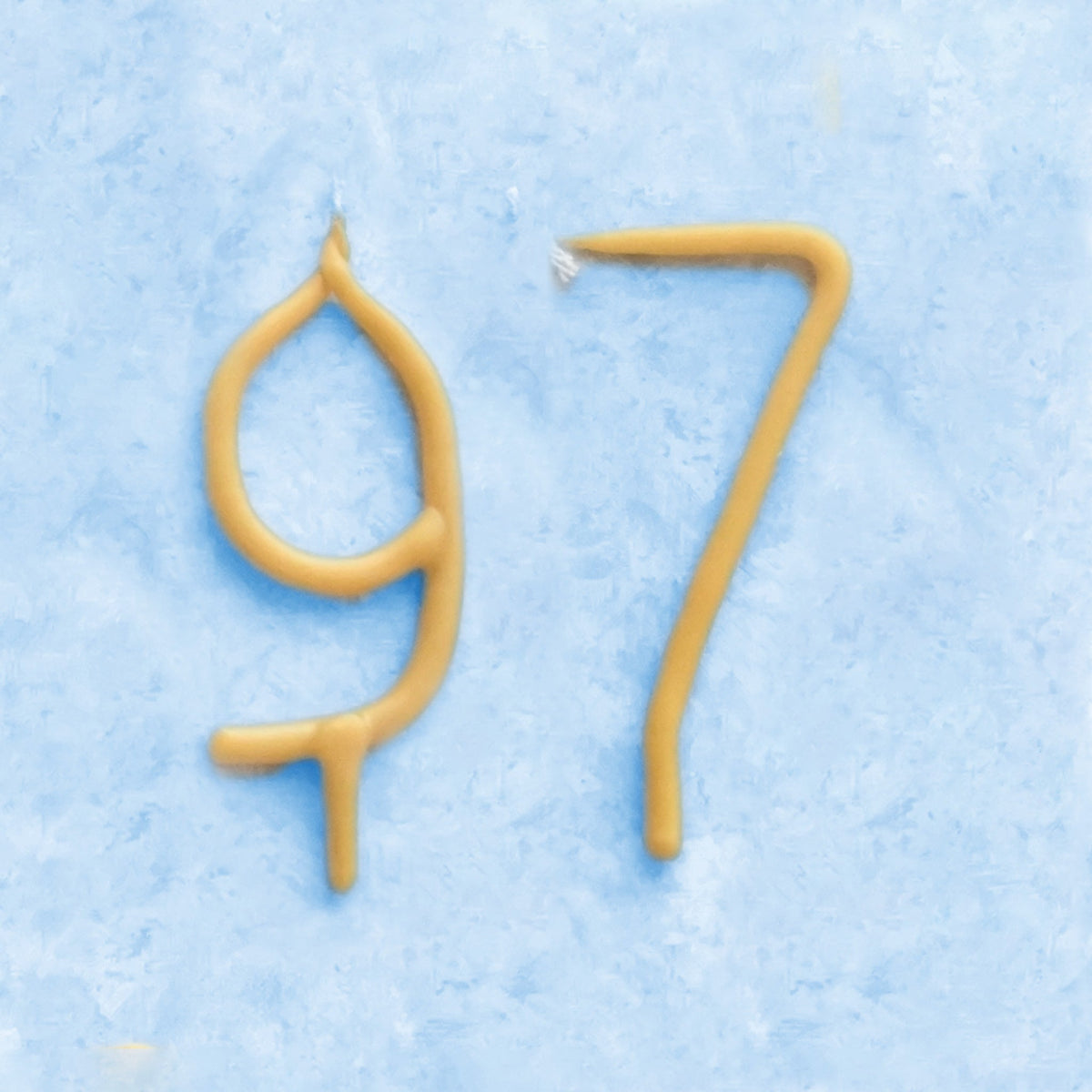 Handmade Number Birthday Beeswax Candles