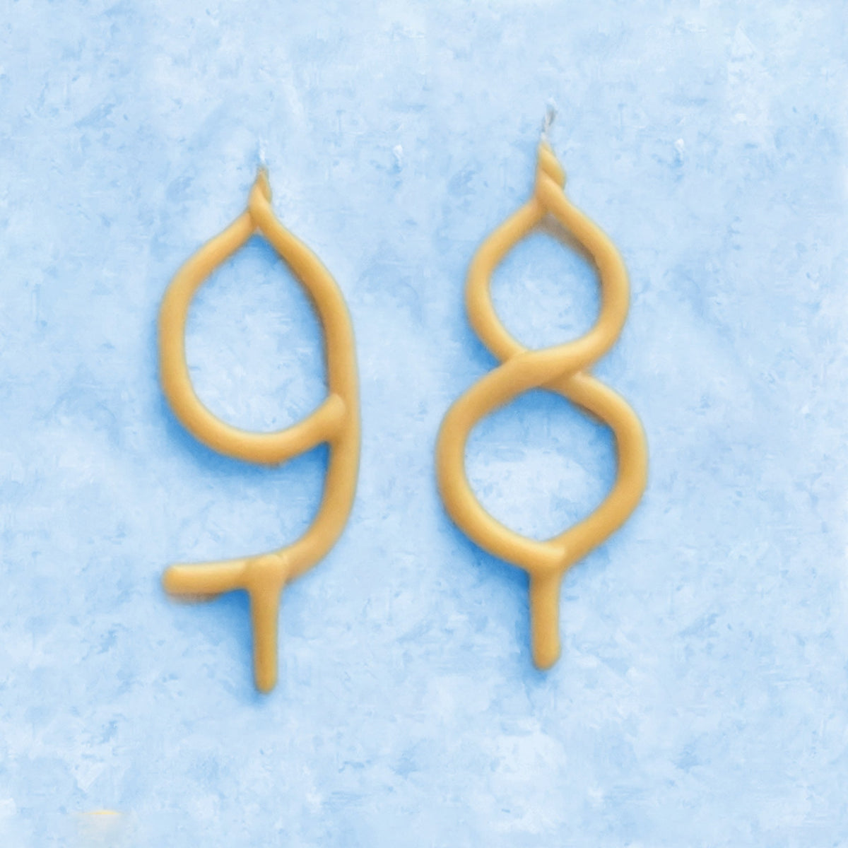Handmade Number Birthday Beeswax Candles