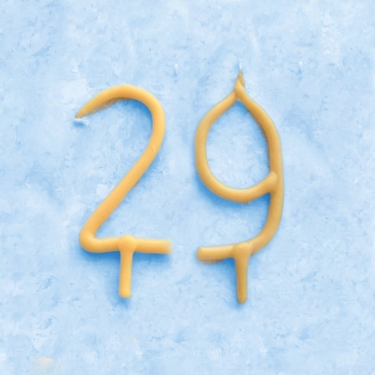 Handmade Number Birthday Beeswax Candles