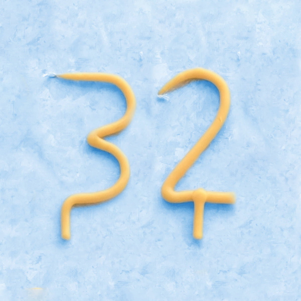 Handmade Number Birthday Beeswax Candles