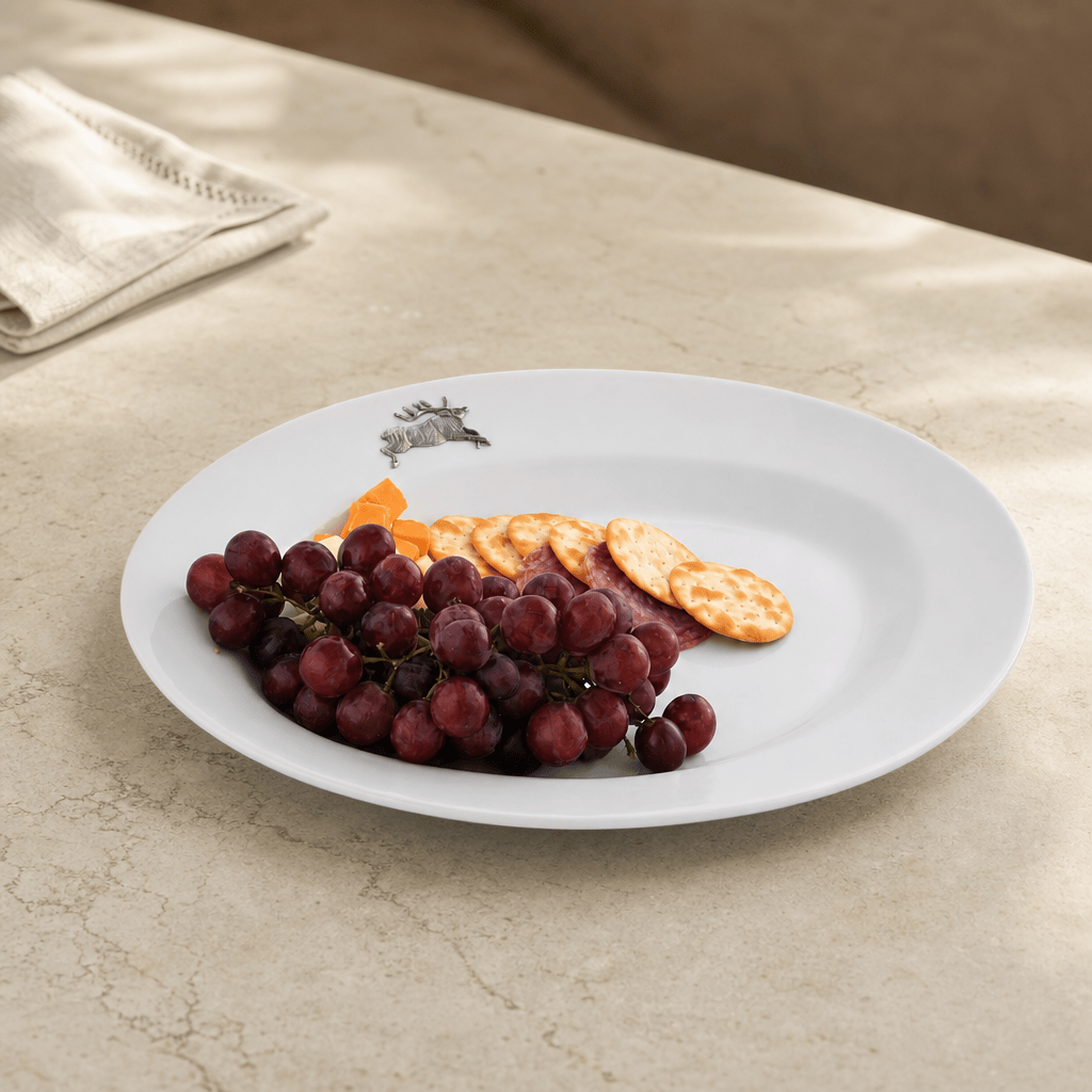 Running Elk Stoneware Serving Tray