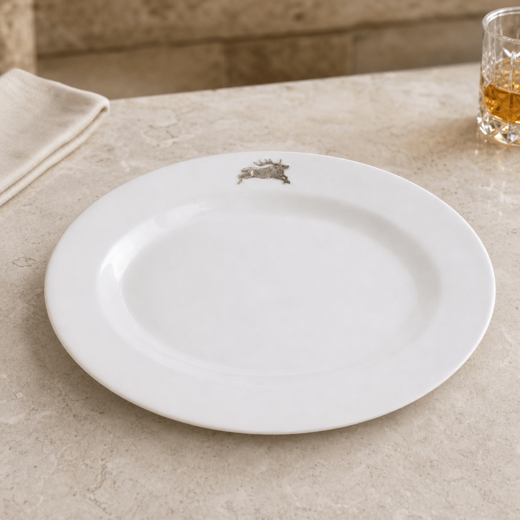 Running Elk Stoneware Serving Tray