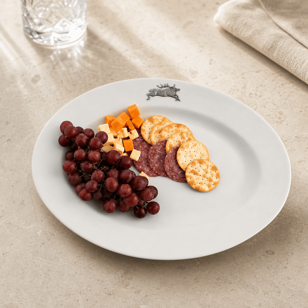 Running Elk Stoneware Serving Tray