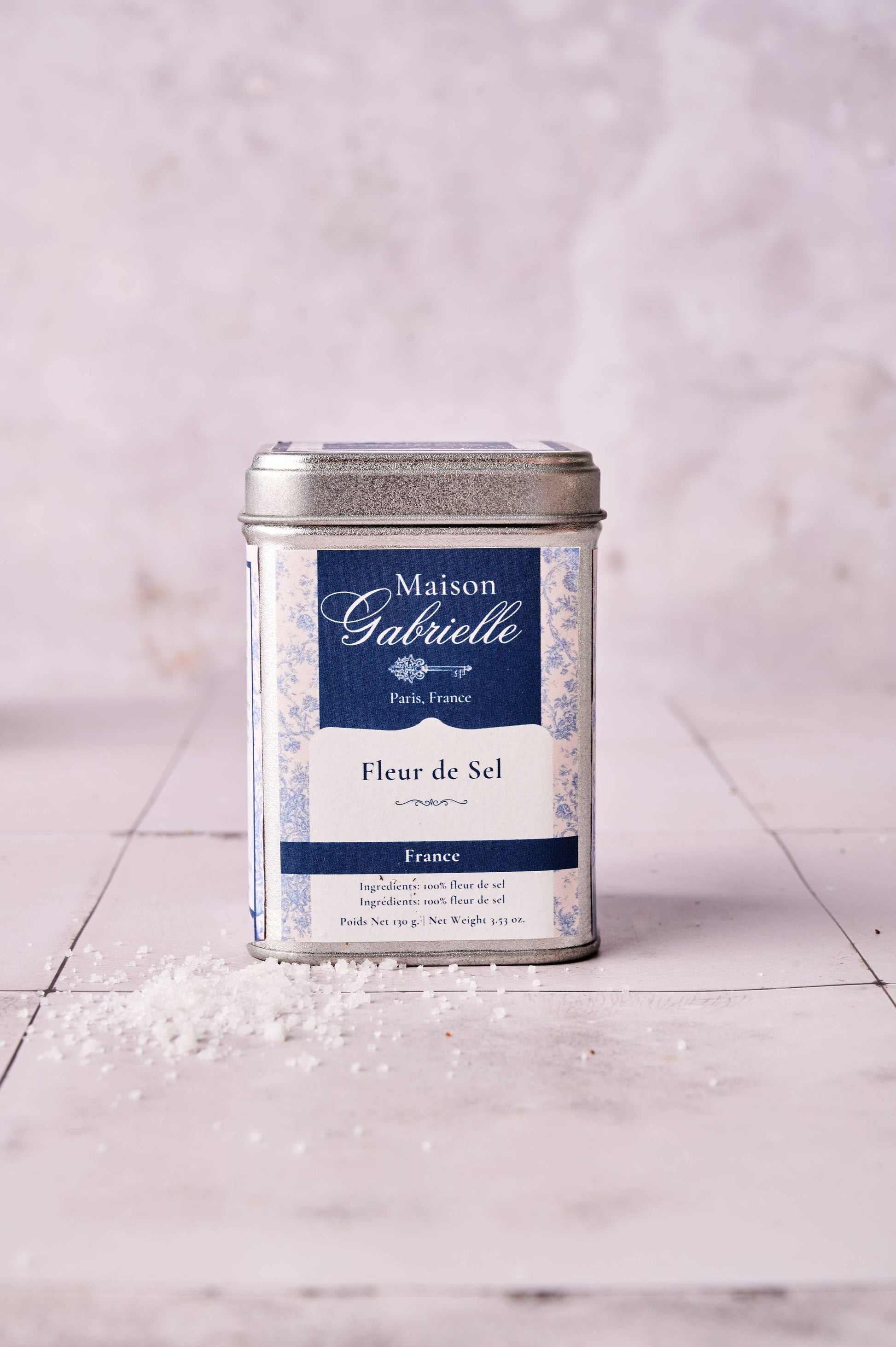 Maison Gabrielle- Fleur de Sel Épicière Tin 130 G