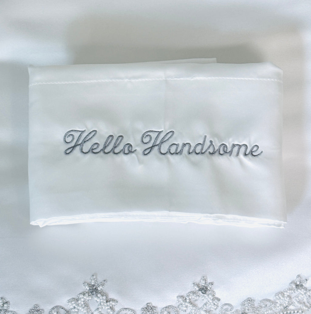 White Satin Pillow Case