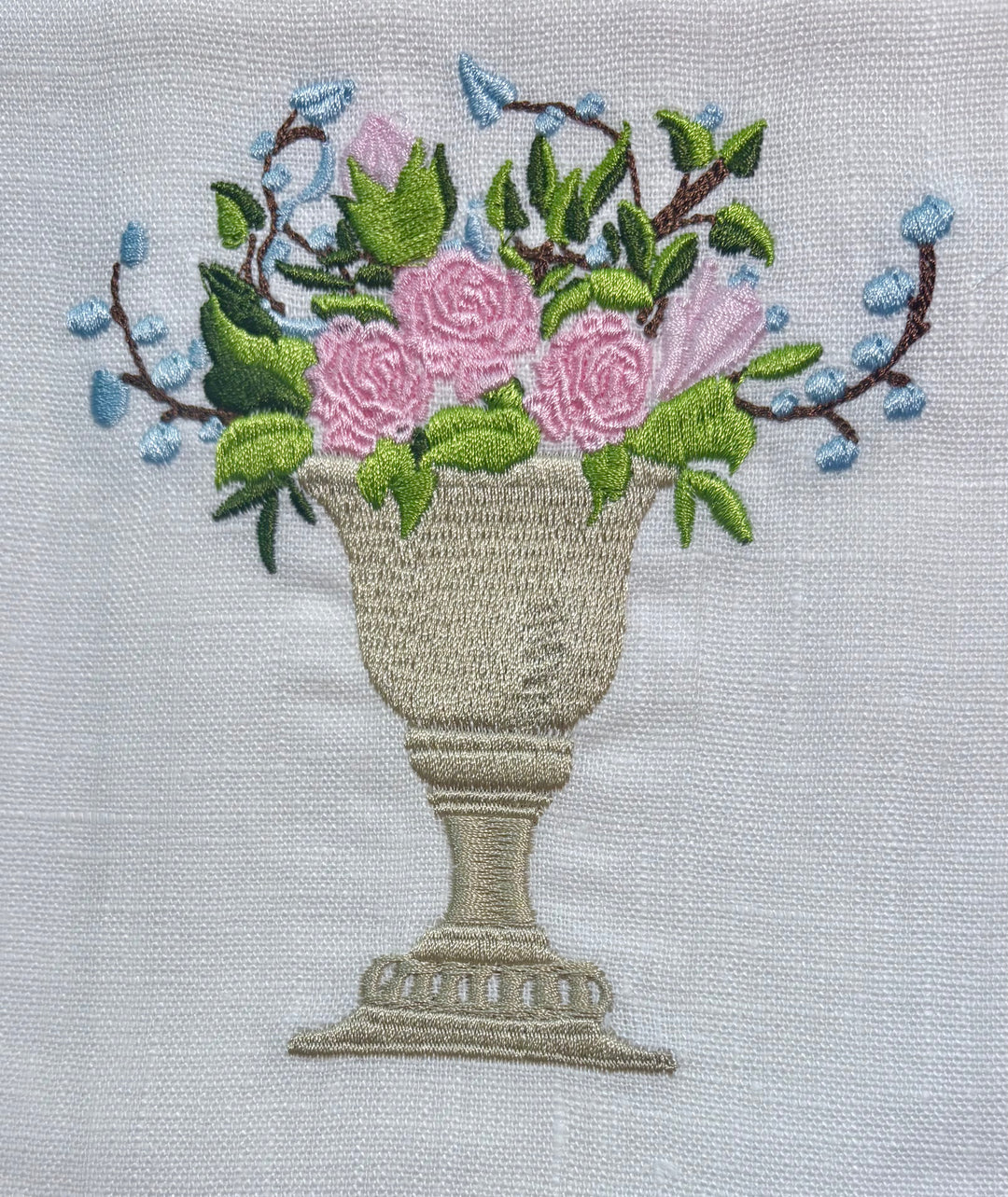 Pink Rose Urna Fiorita Towel