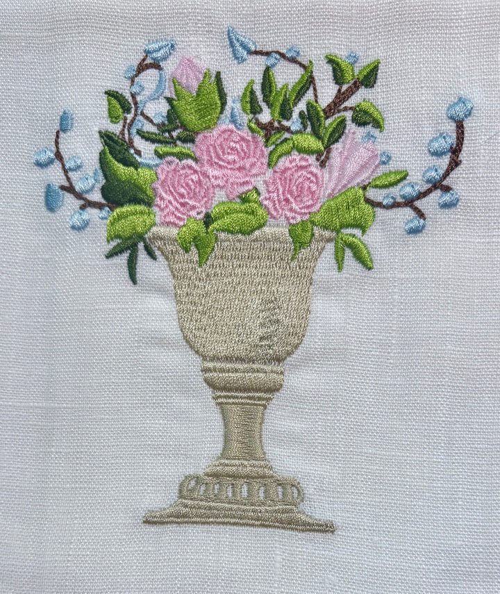 Pink Rose Urna Fiorita Towel
