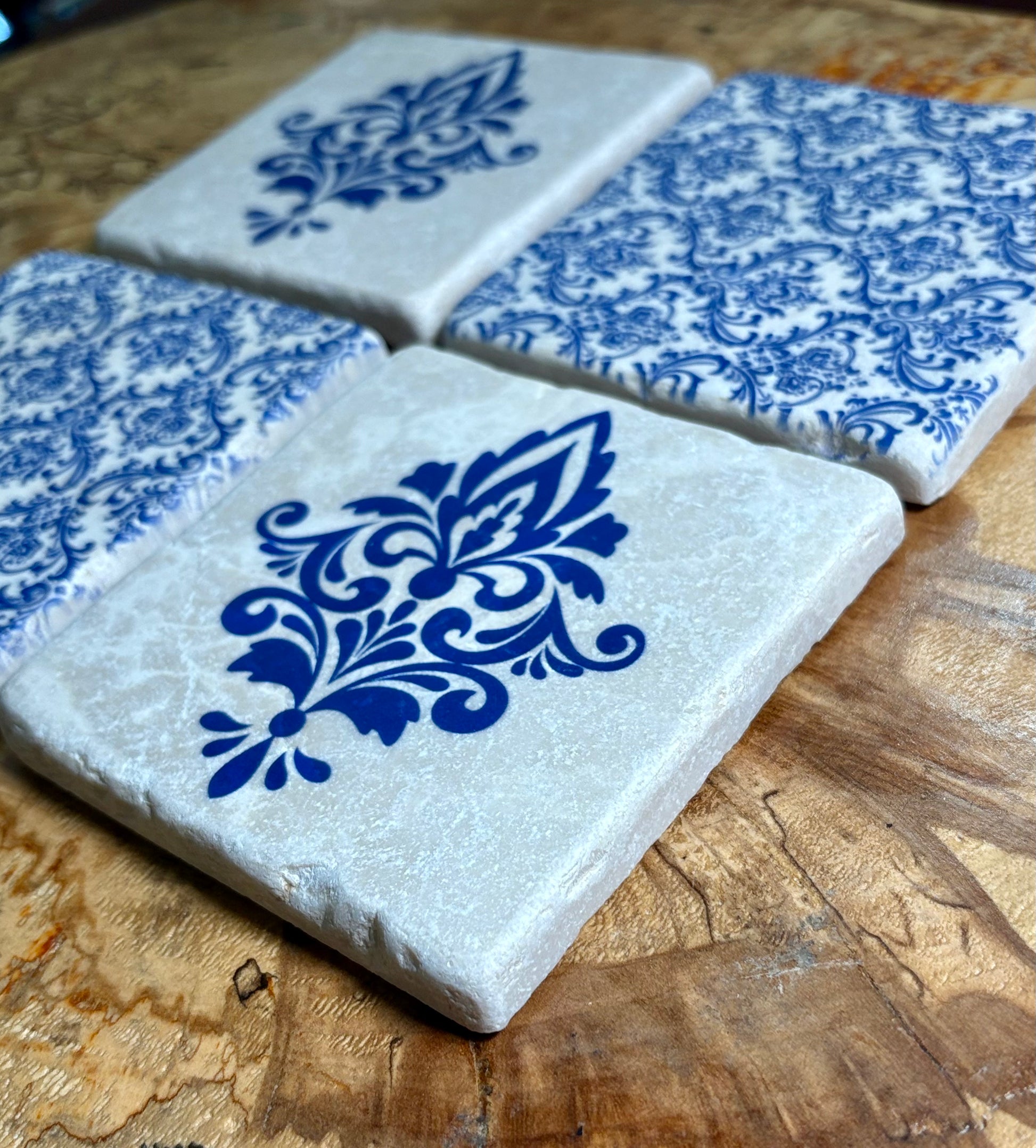 Damasco azul