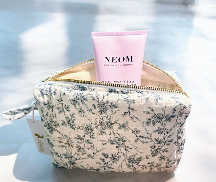 Double gauze makeup bag - Jouy Bleu