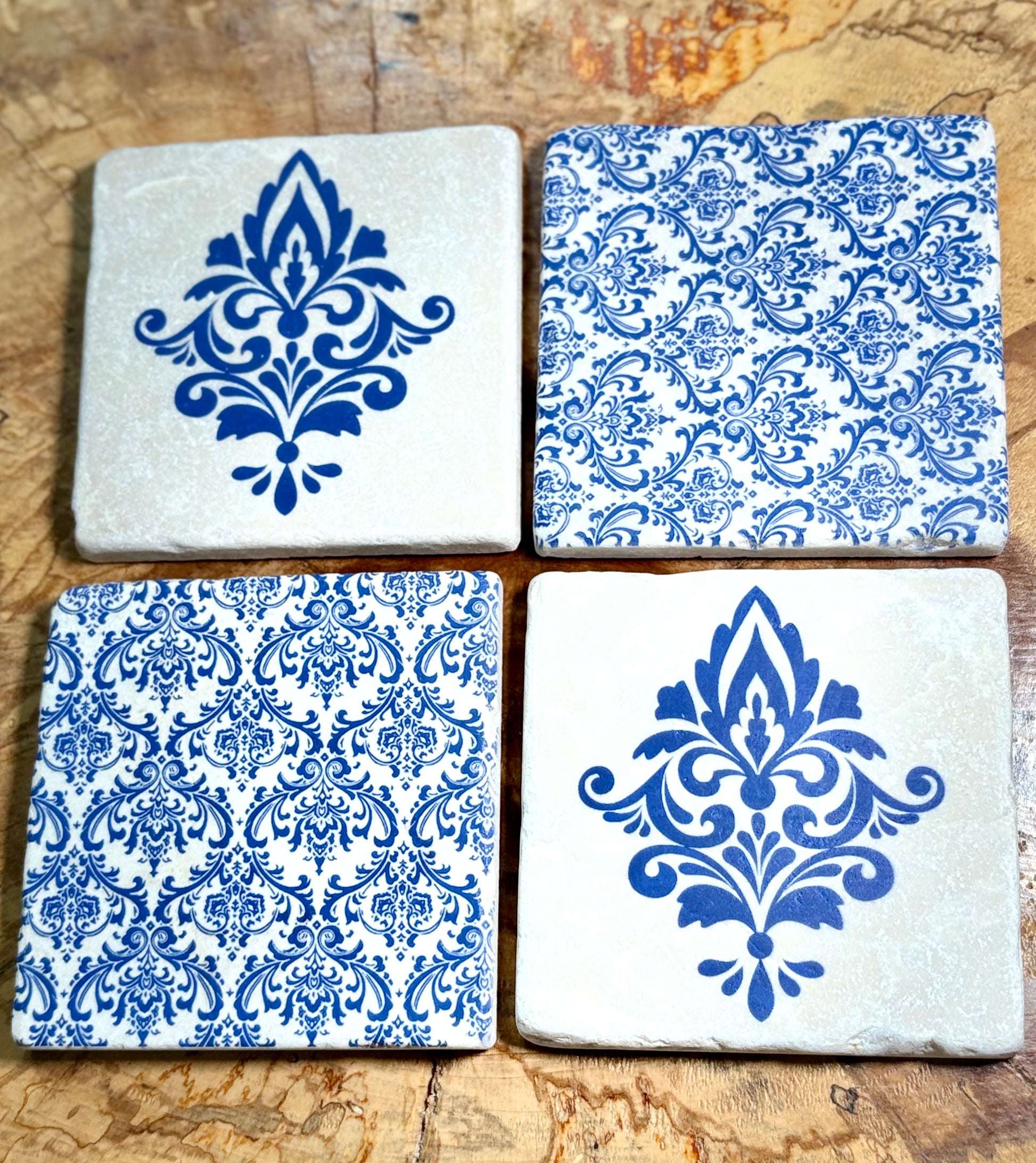 Damasco azul