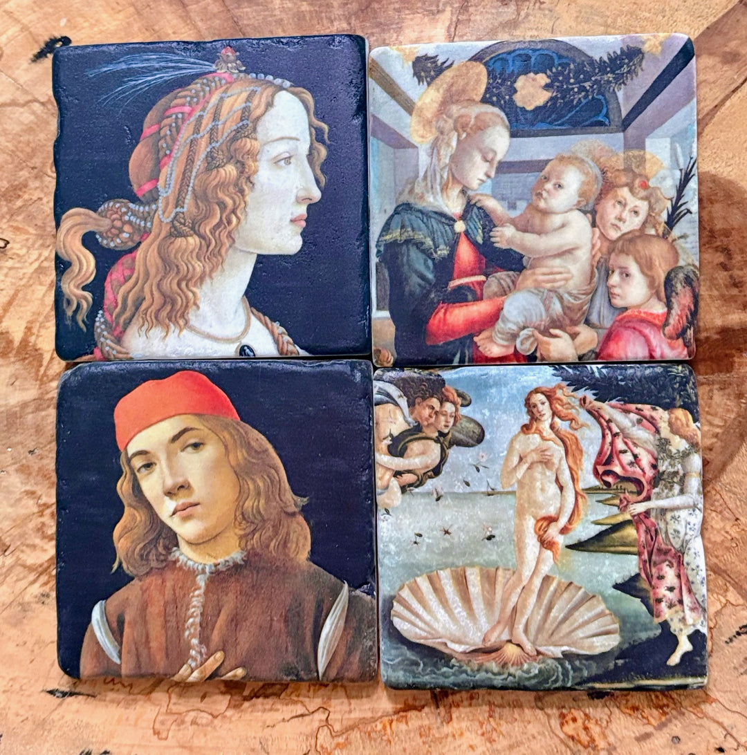Italian Renaissance – Marble Coaster Set