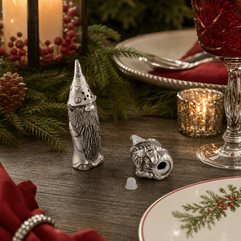 Gnome Pewter Salt and Pepper