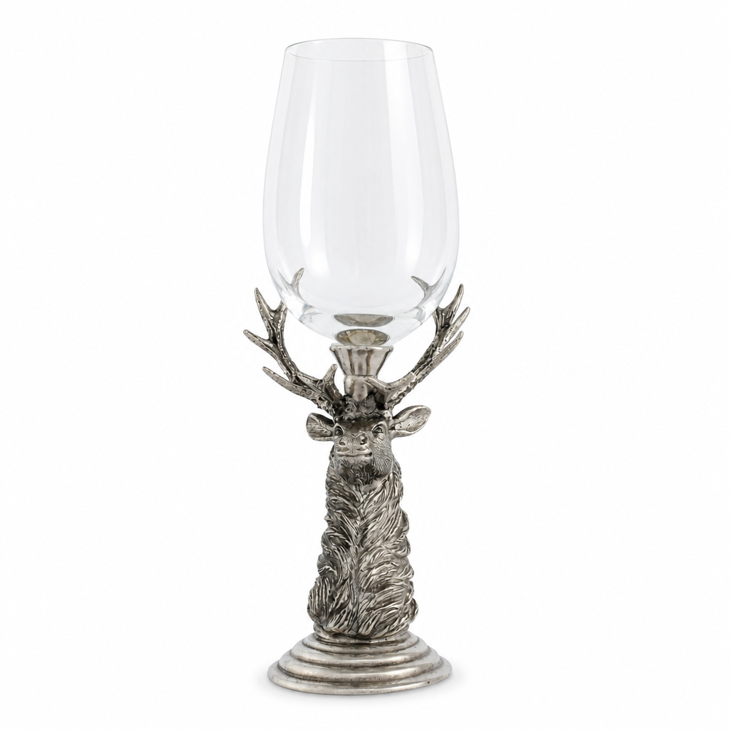 Pewter Elk Stemware