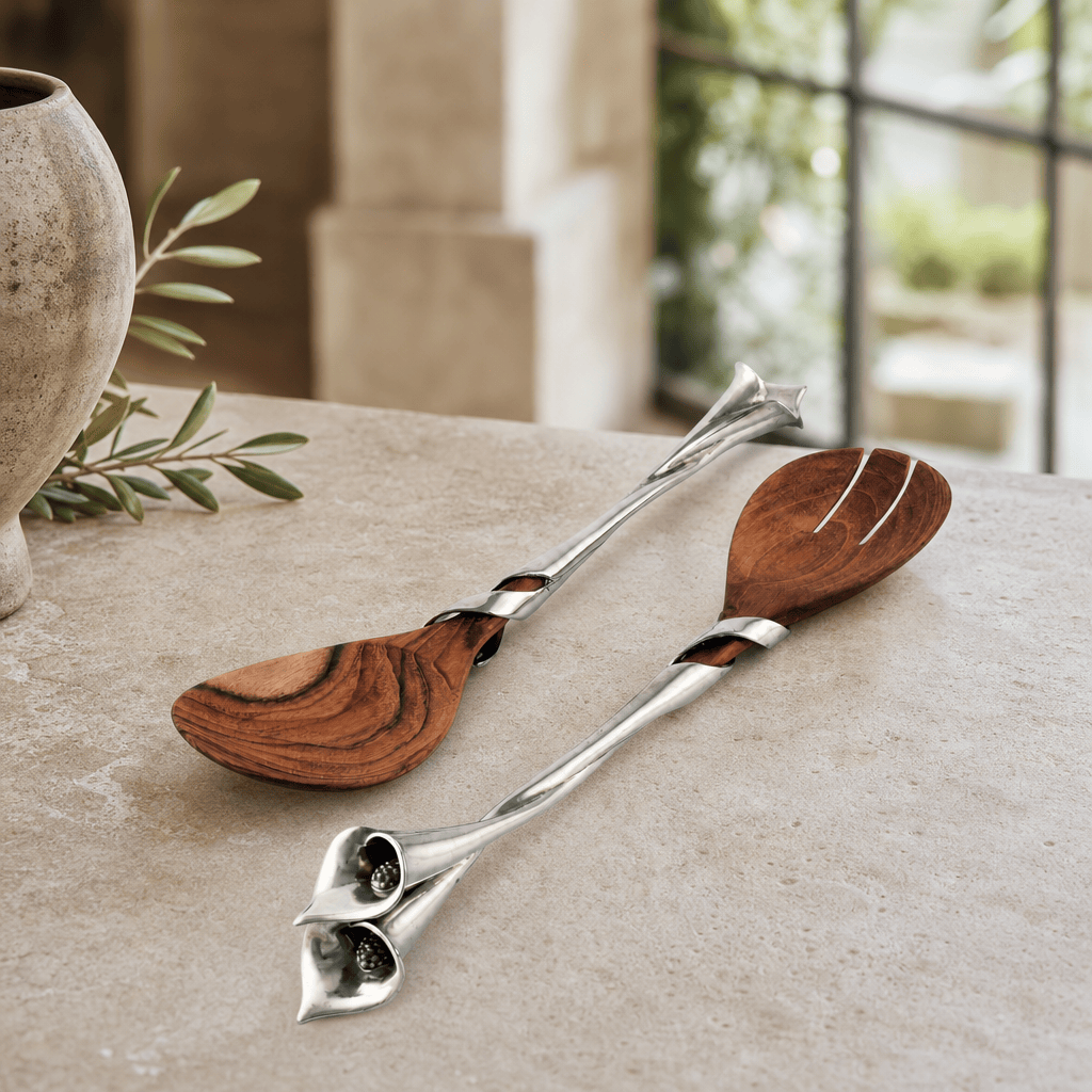 Lily Salad Servers