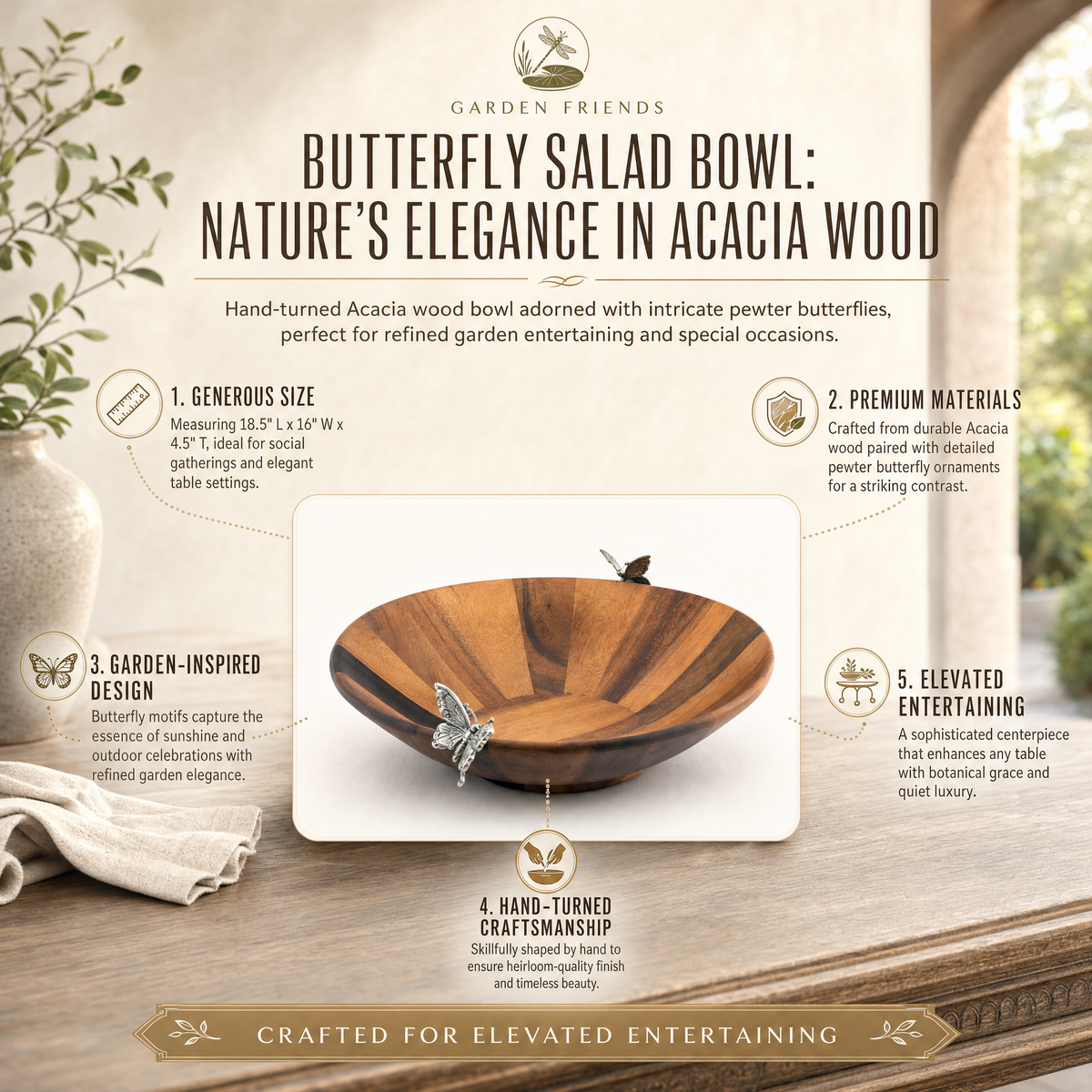 Butterfly Salad Bowl