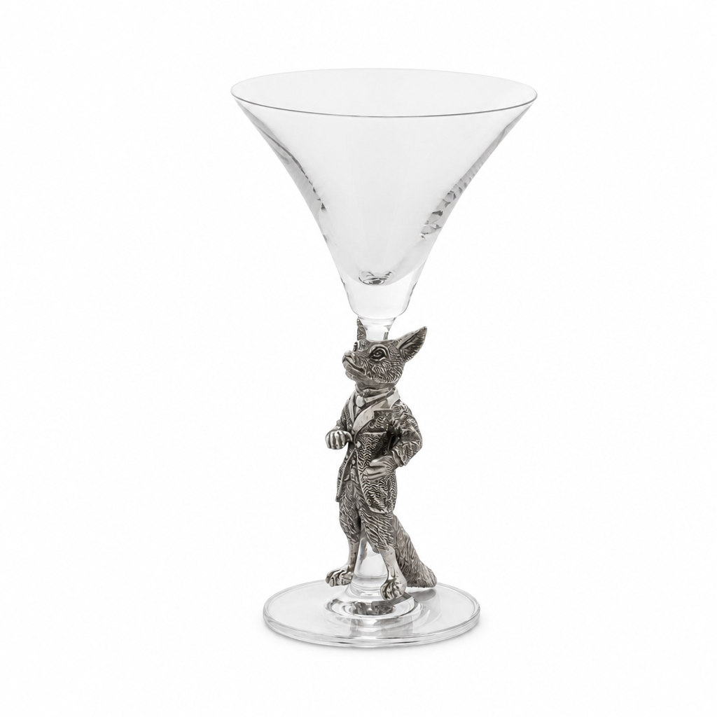 Hunting Dressed Fox Cocktail / Martini Glass