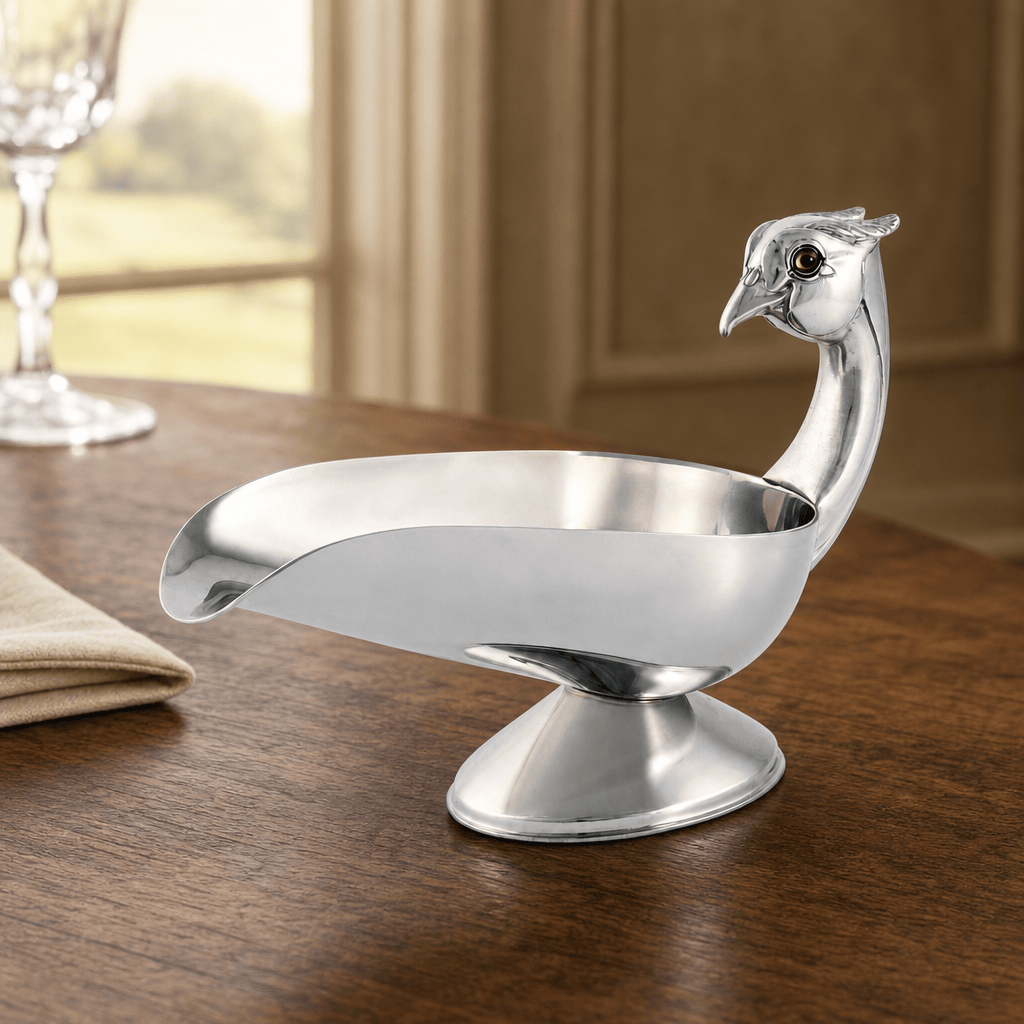 Pheasant  Handle Stainless Steel Gravy / Sauce Server