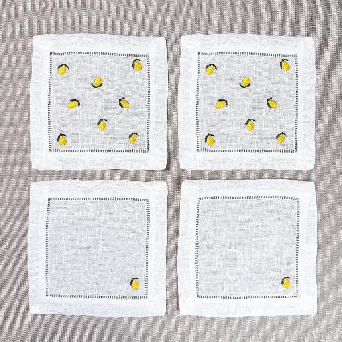 Lemon Cocktail Napkins