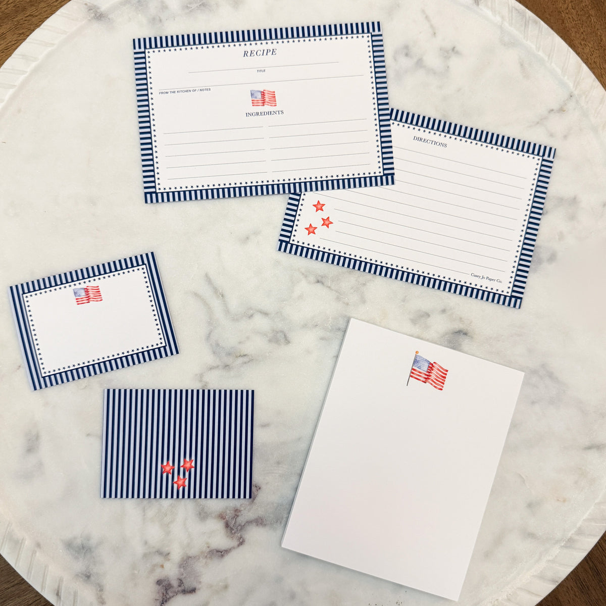 American Flag Notelets