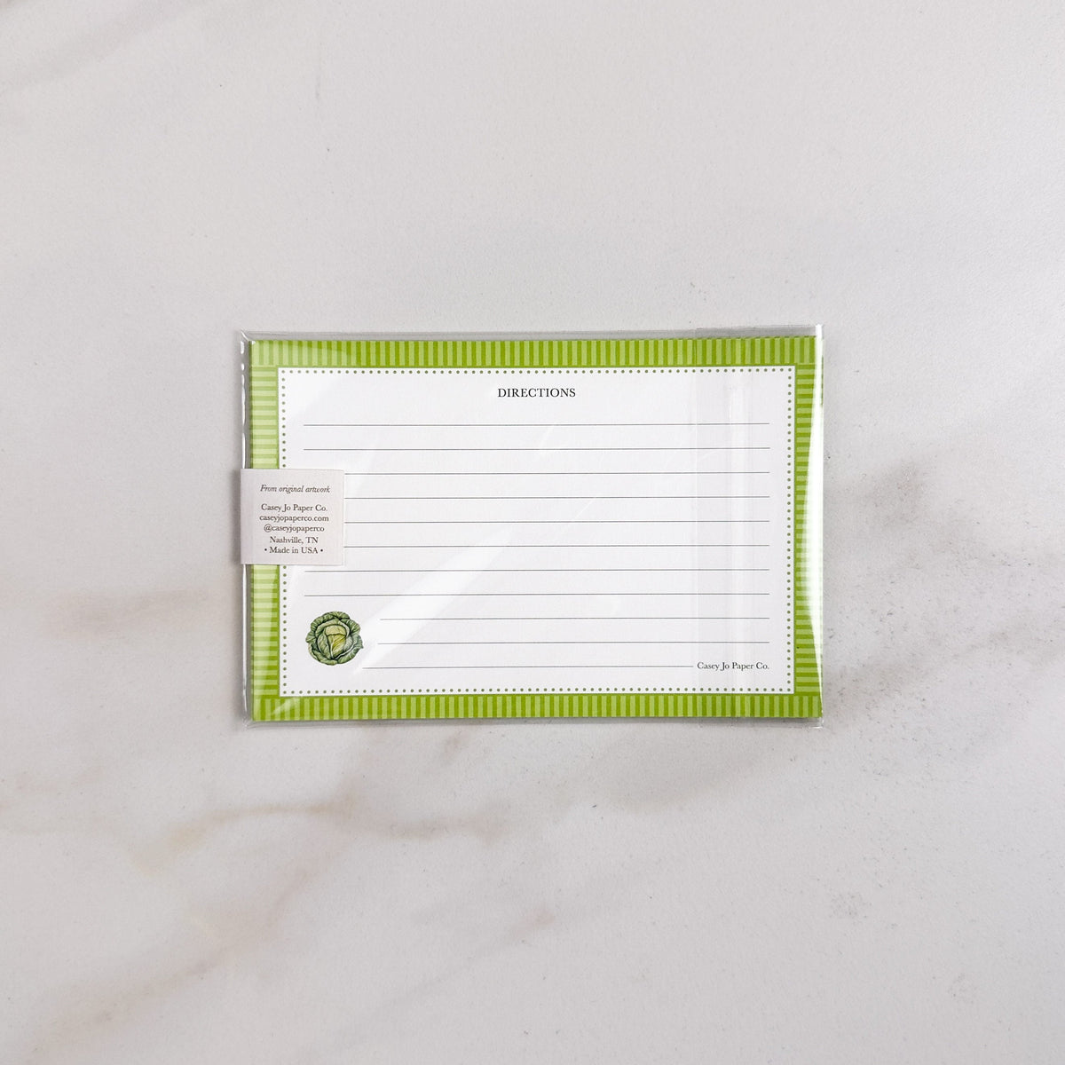 Cabbage Recipe Cards